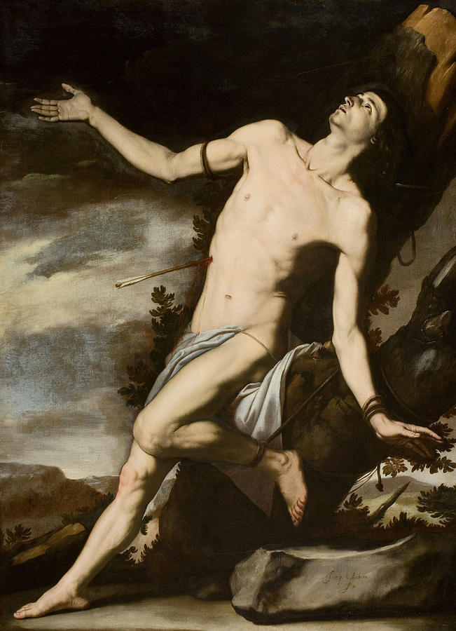 Jusepe De Ribera Painting - Saint Sebastian  #3 by Jusepe de Ribera
