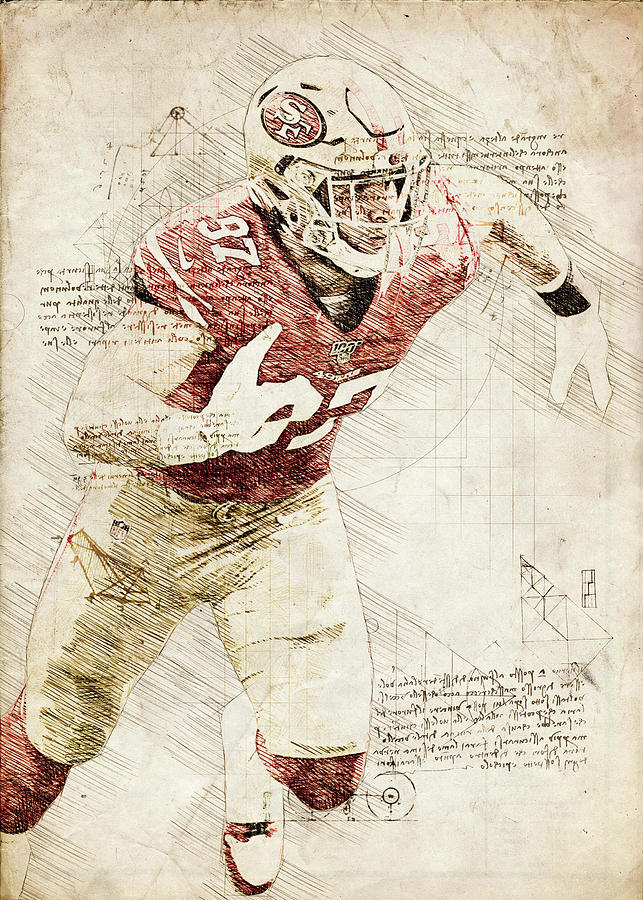 Nick Bosa San Francisco 49ers wall art, Nick Bosa Canvas, Nick