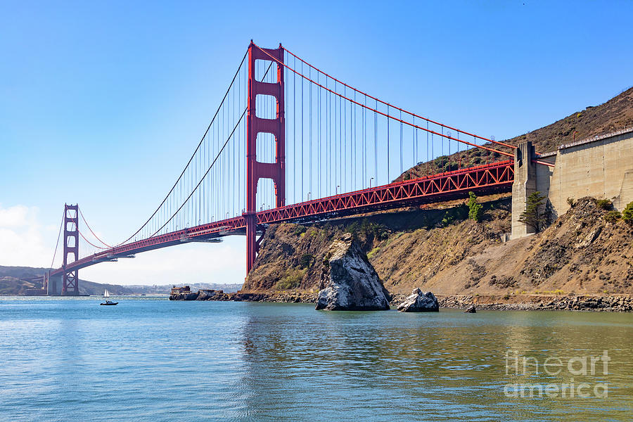 San Francisco Golden Gate Bridge Viewed From Marin County Side R3039 #3 Photograph by Wingsdomain Art and Photography