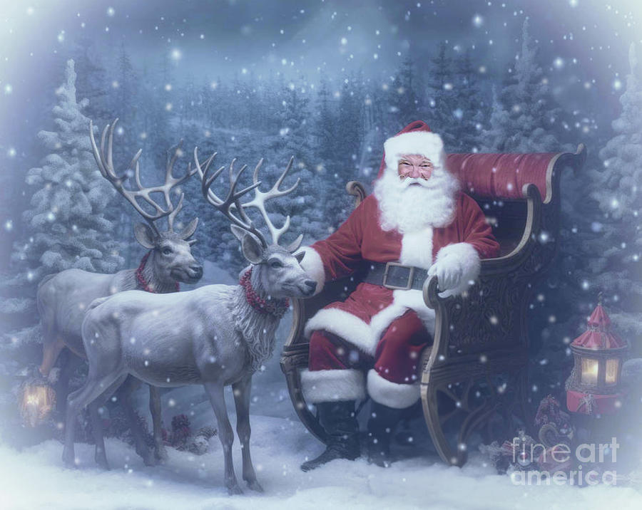 Santa #3 Digital Art by Jim Hatch