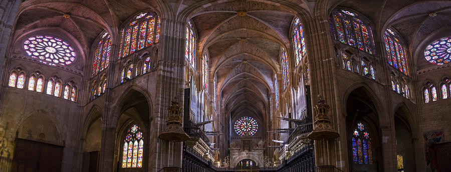Santa María de León Cathedral, Leon city, Leon province, Castilla y Leon, Spain, Europe #3 Photograph by Juan Carlos Munoz