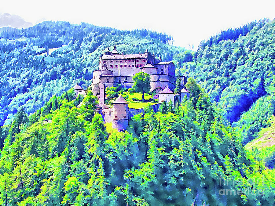 Schloss Hohenwerfen - Austria #3 Digital Art by Joseph Hendrix