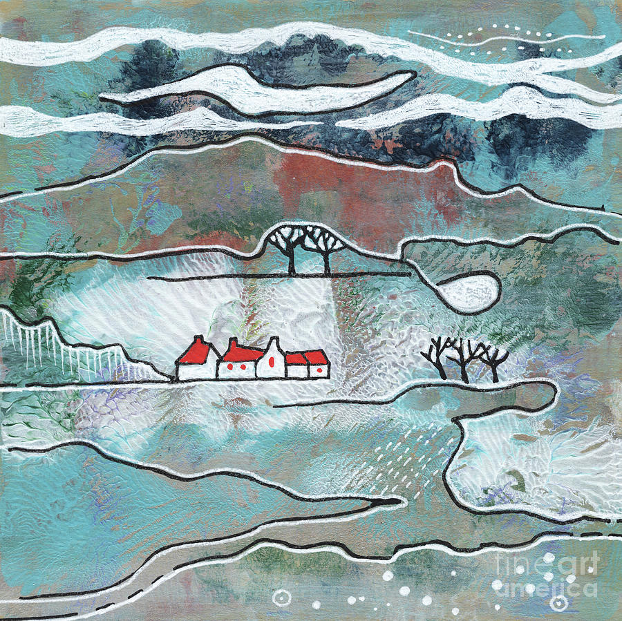 Seasonal Landscape - Winter #3 Painting by Ariadna De Raadt