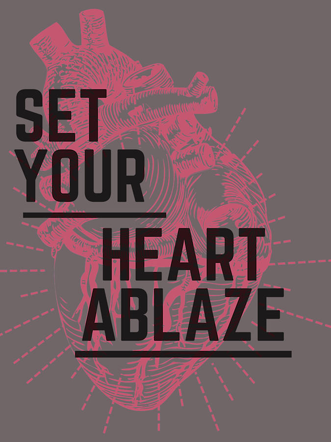 Anime Digital Art - Set Your Heart Ablaze #3 by Rory Calder