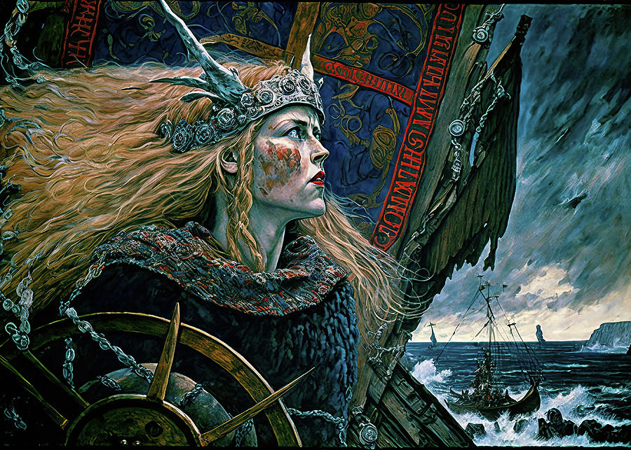 Shieldmaiden Norse Mythology #3 Digital Art by 1-sascha-schmidt - Pixels