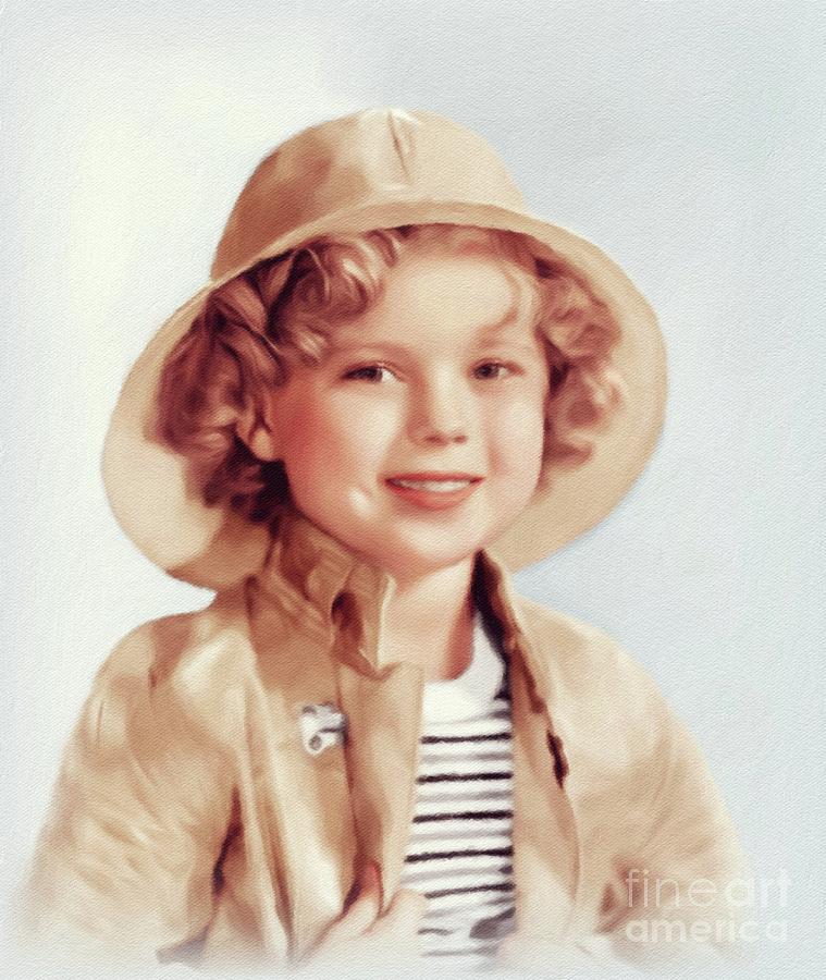 Shirley Temple, Movie Legend Painting by Esoterica Art Agency - Fine ...