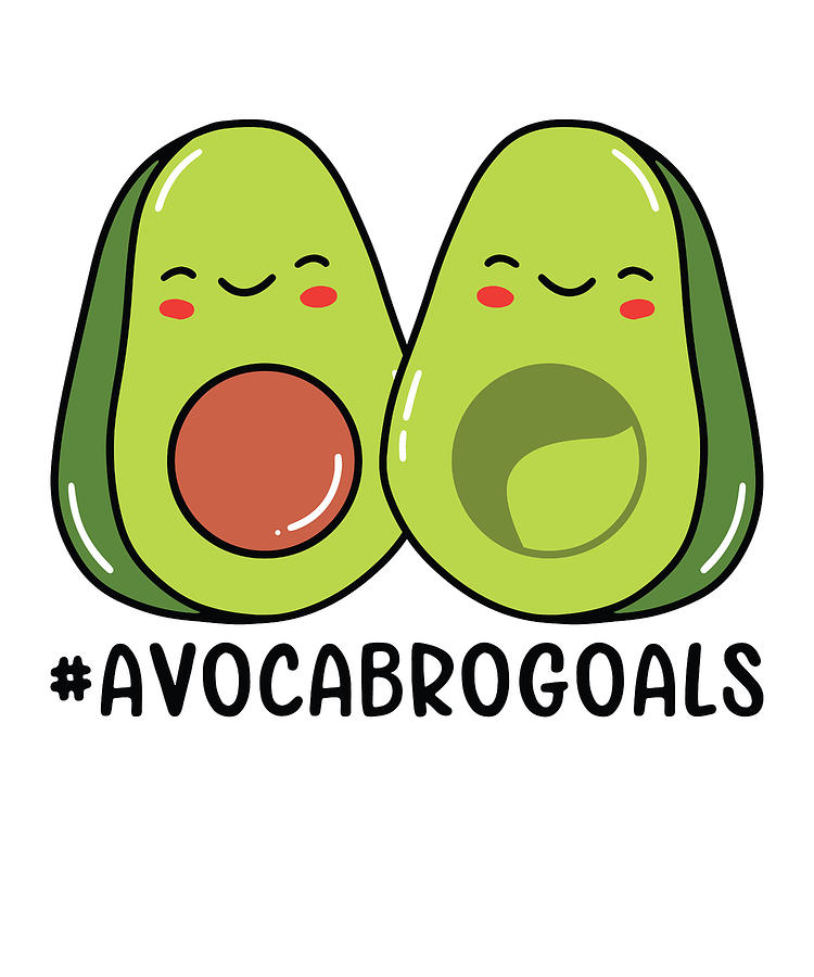 Sibling Big Brother Avocado Goals Hilarious Puns Digital Art by Toms ...