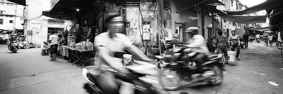 Siem Reap cambodia street motorbikes #3 Photograph by Sonny Ryse