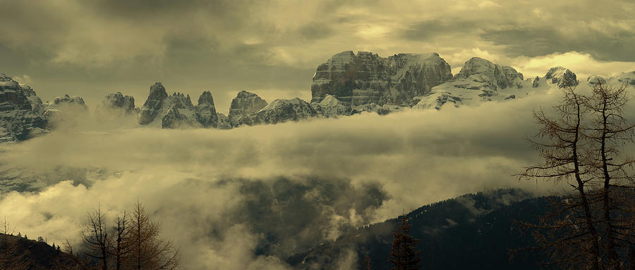 Snow-capped alps mountains in clouds #3 Photograph by Mikhail Kokhanchikov