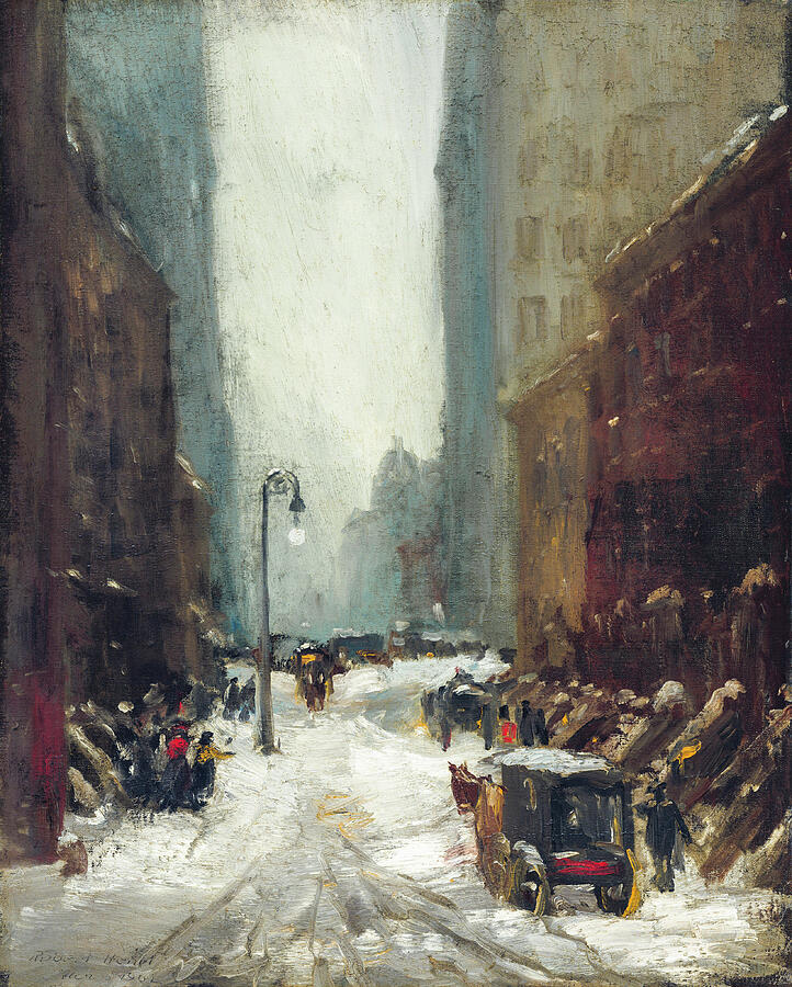 Snow in New York 1902 Painting by Robert Henri Fine Art America