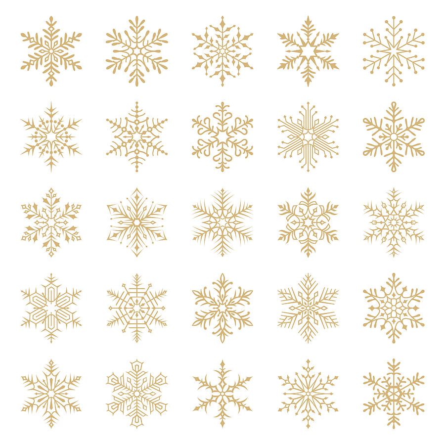 Snowflakes #3 Drawing by Ulimi