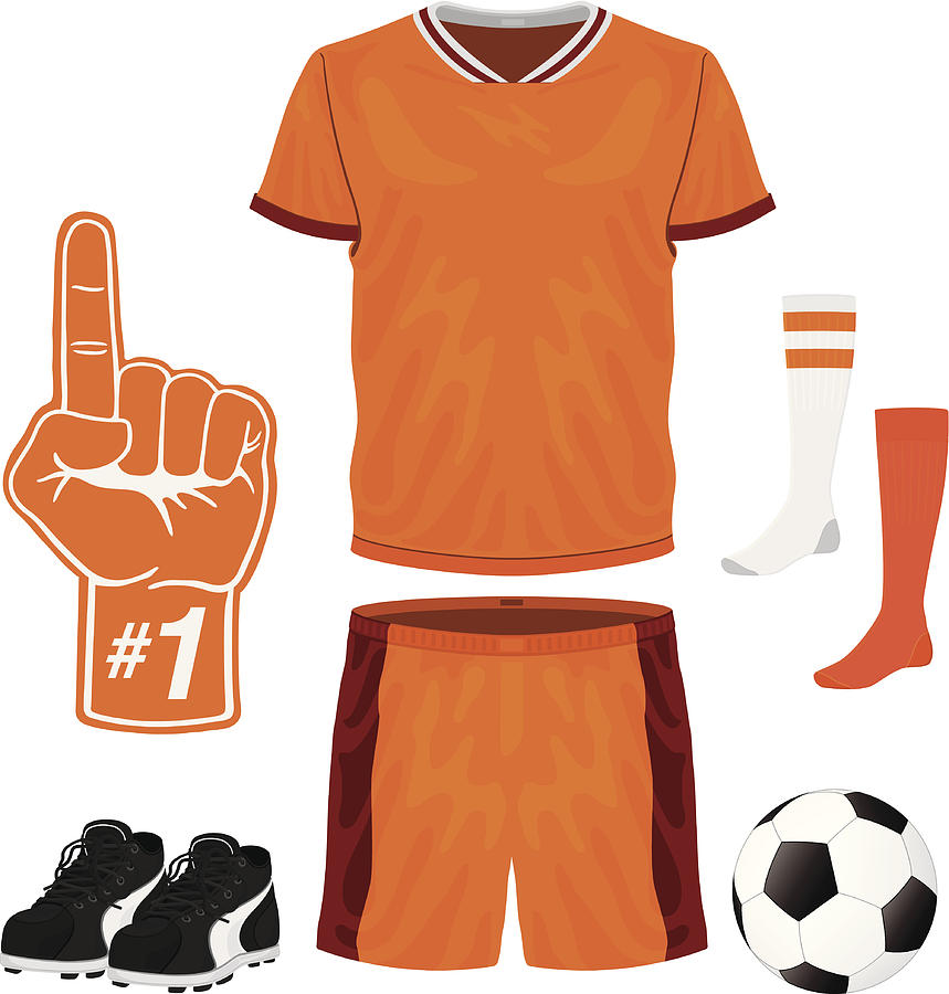 Soccer Uniform #3 Drawing by Stevezmina1