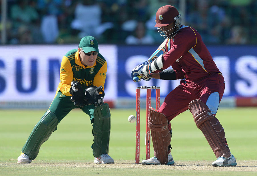 South Africa v West Indies - 4th One Day International Series #3 Photograph by Gallo Images