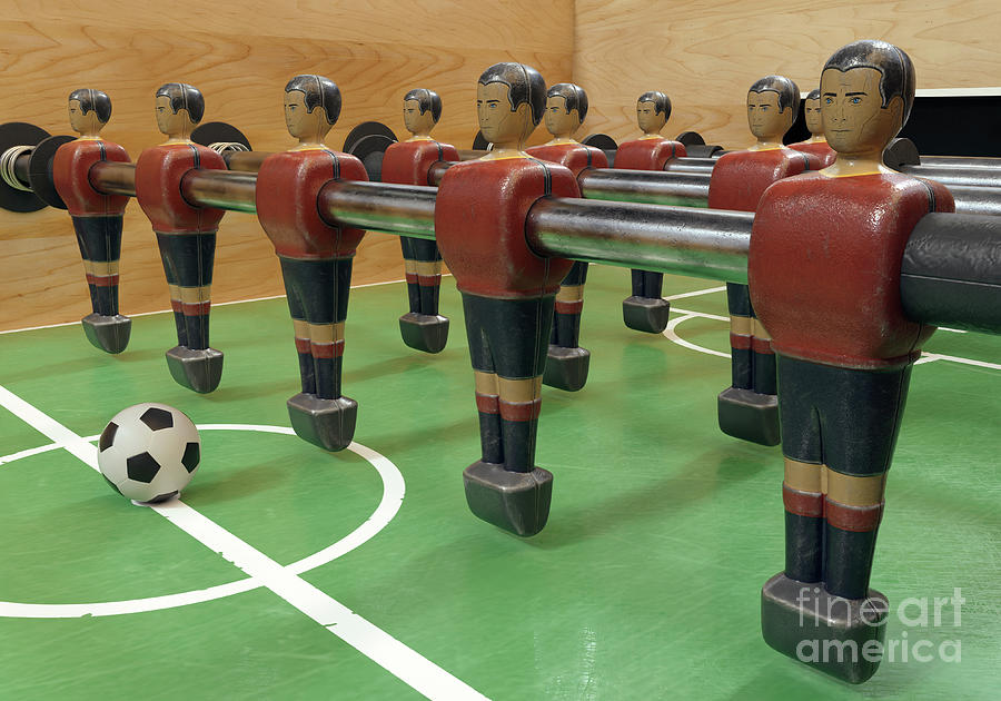 Spain Foosball Team Digital Art