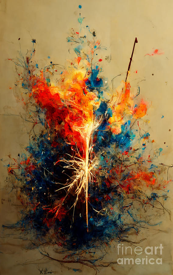 Sparklers Paintingfire Digital Art