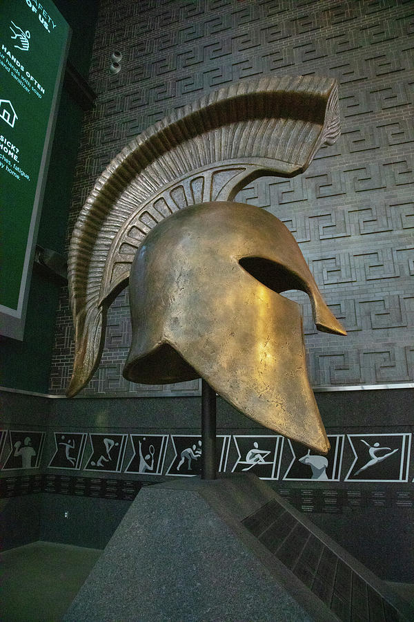 Spartan Helmet in the Hall of Champions #3 Photograph by Eldon McGraw