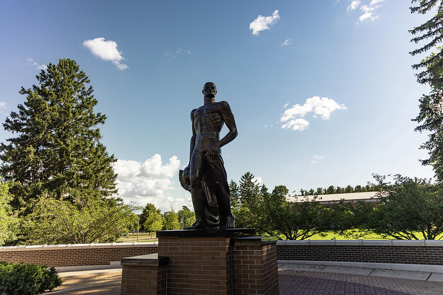 Spartan Statue on the campus of Michigan State University in East Lansing Michigan #3 Photograph by Eldon McGraw