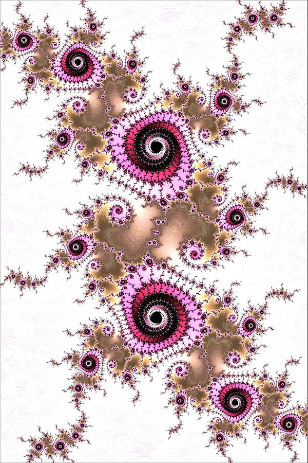 Spiral Fractals #3 Digital Art by Vickie Fiveash