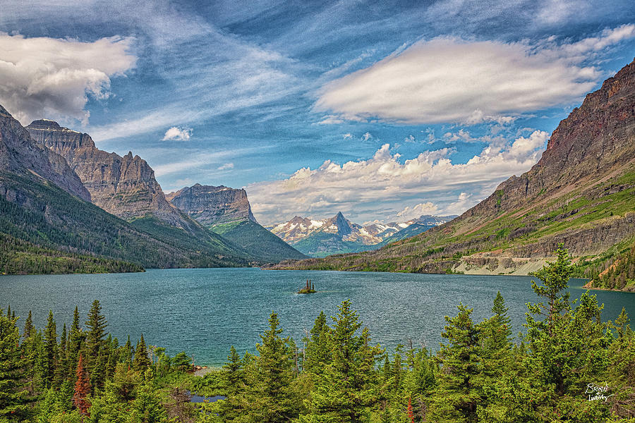 Glacier National Park Photograph - St. Mary Lake along Going-to-the-Sun Road. #3 by Gestalt Imagery