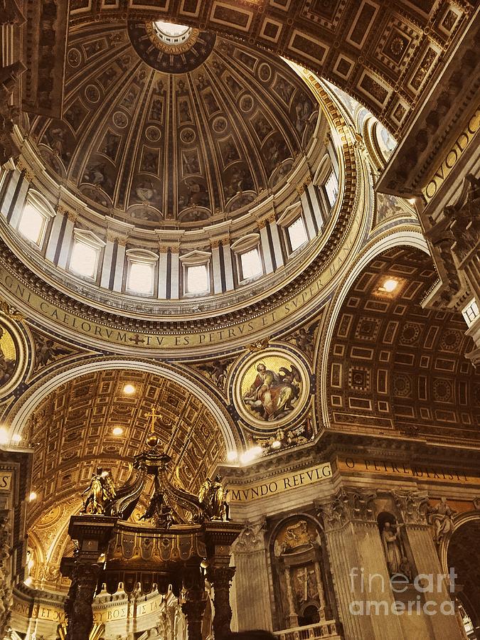 St. Peters Basilica  #3 Photograph by HD Connelly