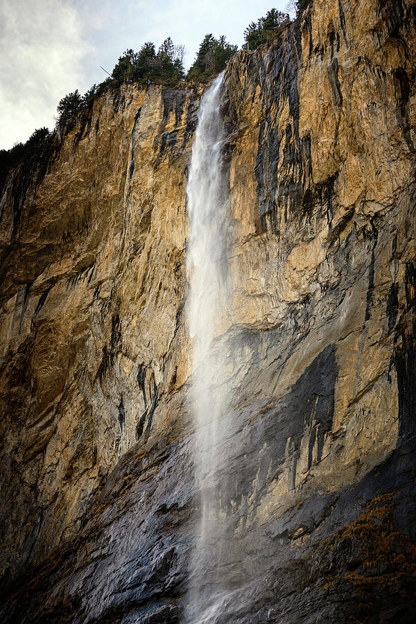 Mountain Photograph - Staubbach Waterfall #3 by Svetlana Sewell