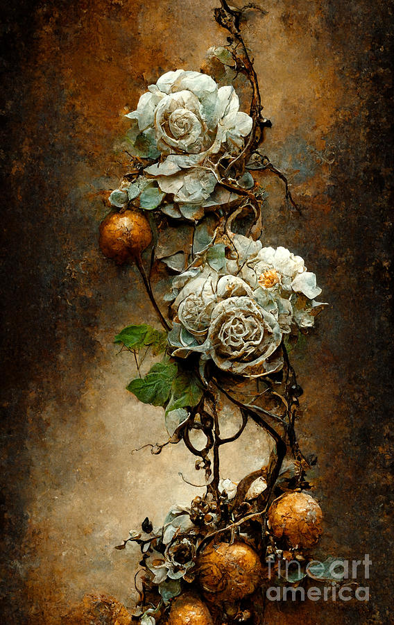 Rose Digital Art - Steampunk roses #3 by Sabantha