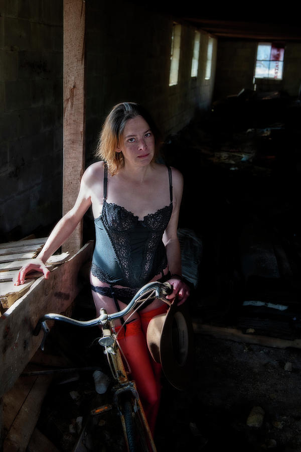 Steffi at the junkyard #3 Photograph by Daniel Friend