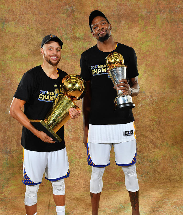 Stephen Curry and Kevin Durant Photograph by Jesse D. Garrabrant