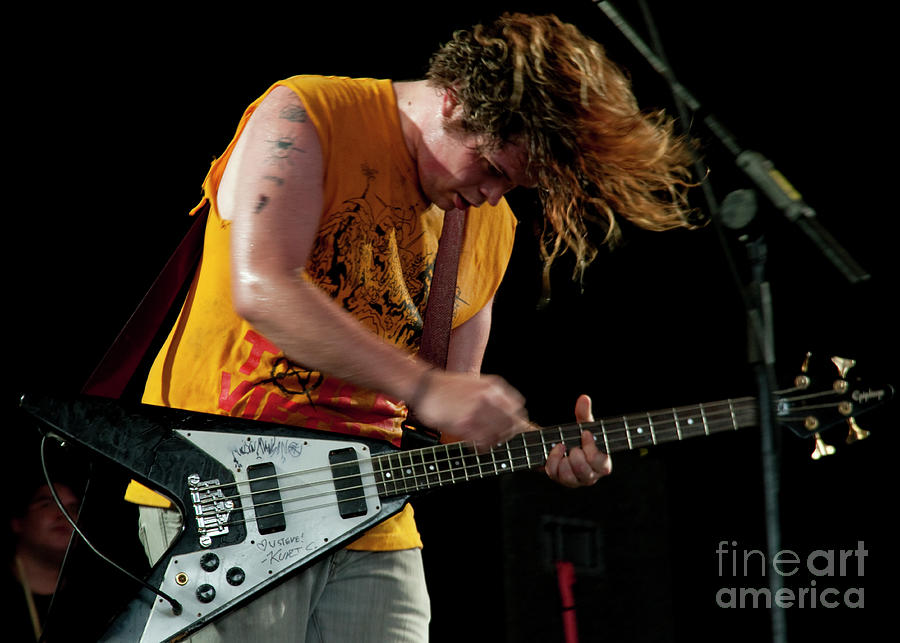 Stephen Pope with Wavves at Bonnaroo #3 Photograph by David Oppenheimer