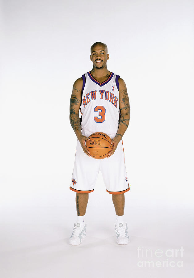 Nba New York Knicks #3 Marbury Basketball Jersey As-is