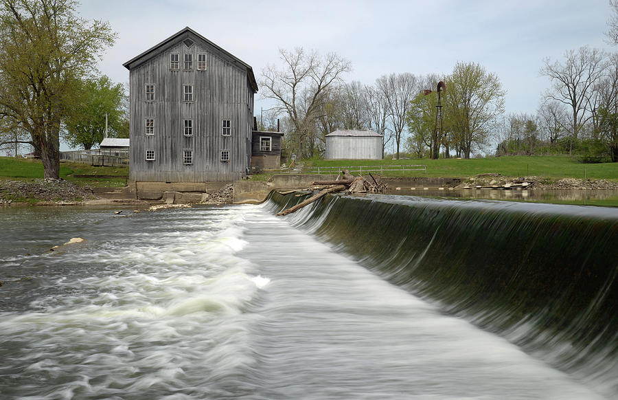Stockdale Mill, Wabash County, Indiana #3 Photograph by Marsha Williamson Mohr