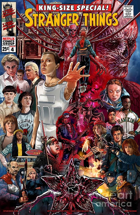 Stranger Things Poster Digital Art by Karen Byers - Fine Art America