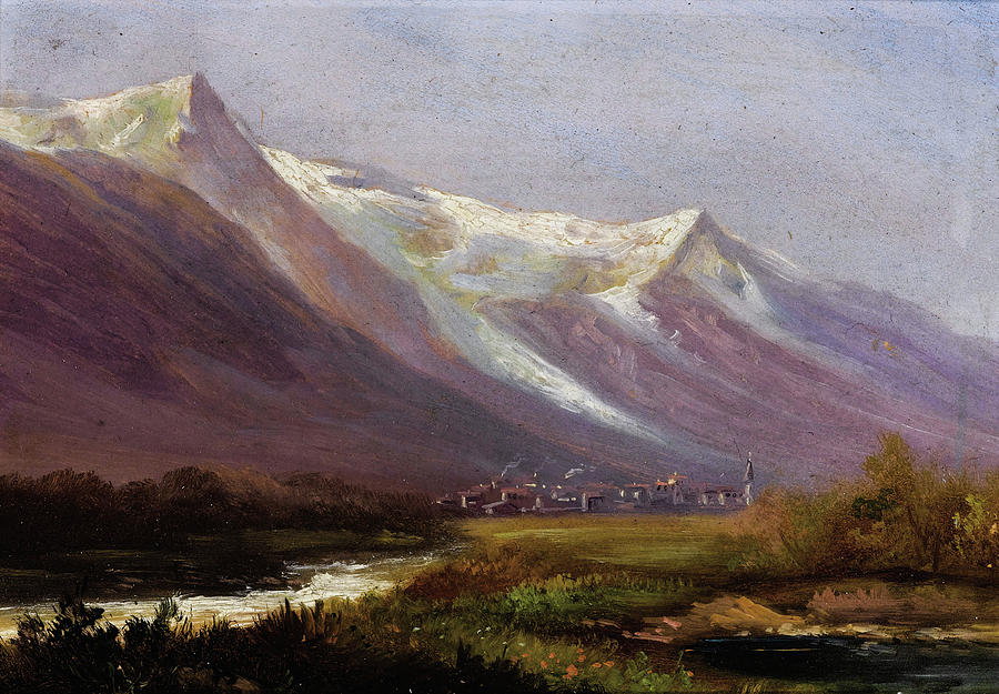Albert Bierstadt  Painting - Study of Mountains  #3 by Alexander Ivanov