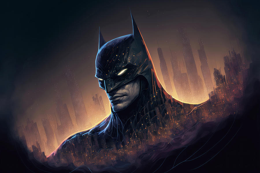 Stunning psychedelic Batman creative concept art Photograph by Matthew ...