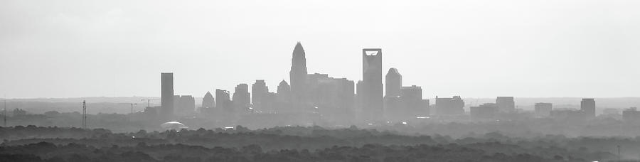 Sun rising early morning over charlotte skyline  seen from airpl #3 Photograph by Alex Grichenko