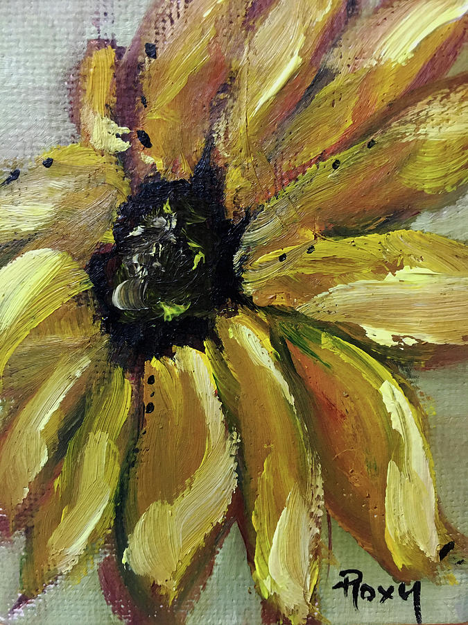 Sunflower #3 Painting by Roxy Rich