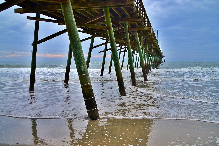 Sunrise at Emerald Isle Fishing Pier, North Carolina Photograph by ...