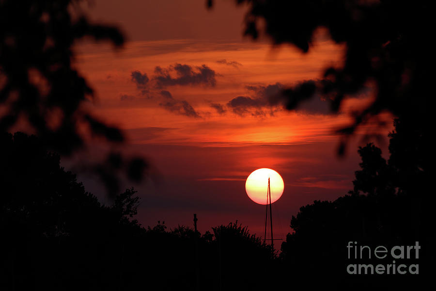 Sunset at Lake Hefner #3 Photograph by Richard Smith