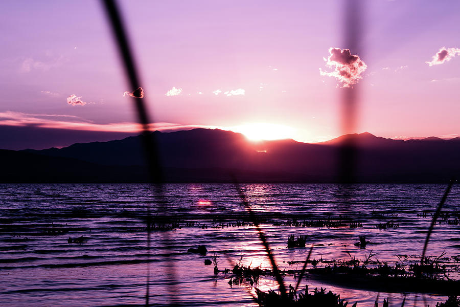 Sunset at Utah Lake #5 Photograph by K Bradley Washburn