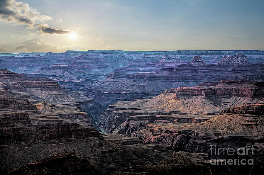 Grand Canyon National Park Photograph - Sunset Grand Canyon Arizona   #3 by Chuck Kuhn
