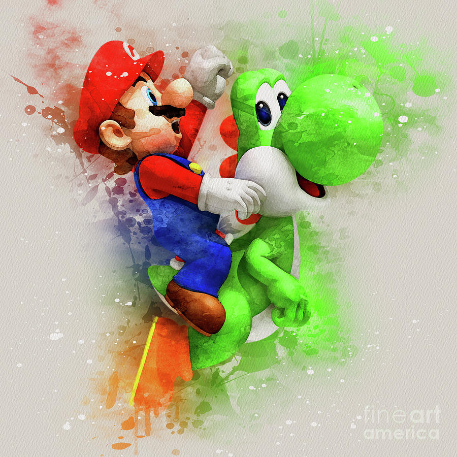 Super Mario Luigi Painting by Kun Funny - Fine Art America