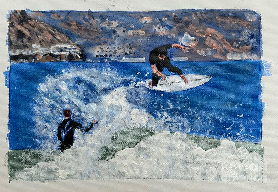 Surfing Malibu  #3 Photograph by Marc Bittan