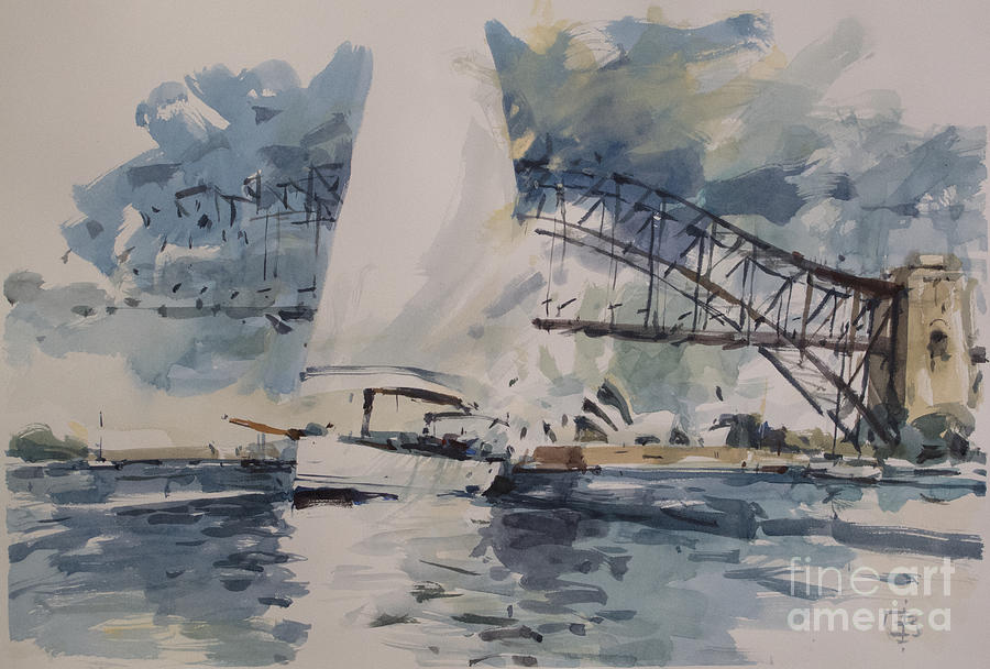 Sydney Harbour #4 Painting by Tony Belobrajdic