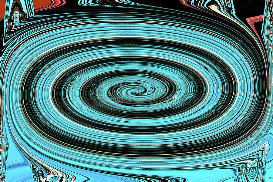 Tempe Town Lake Abstract #3 Digital Art by Tom Janca