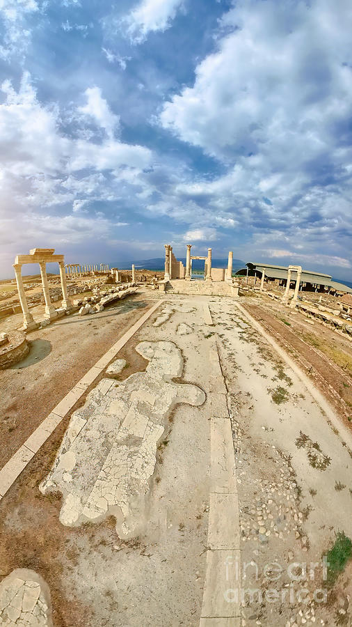 temple A of Laodicea in Turkey #3 Digital Art by Benny Marty