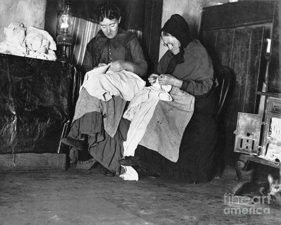 Tenement Industry, New York City #4 Photograph by Jacob Riis