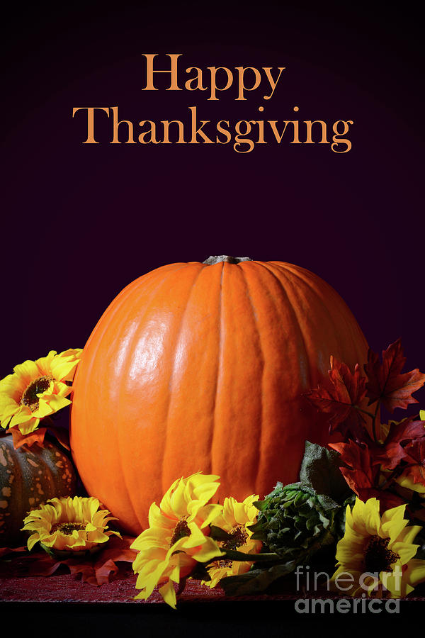 Thanksgiving Photograph - Thanksgiving Pumpkin Centerpiece #3 by Milleflore Images