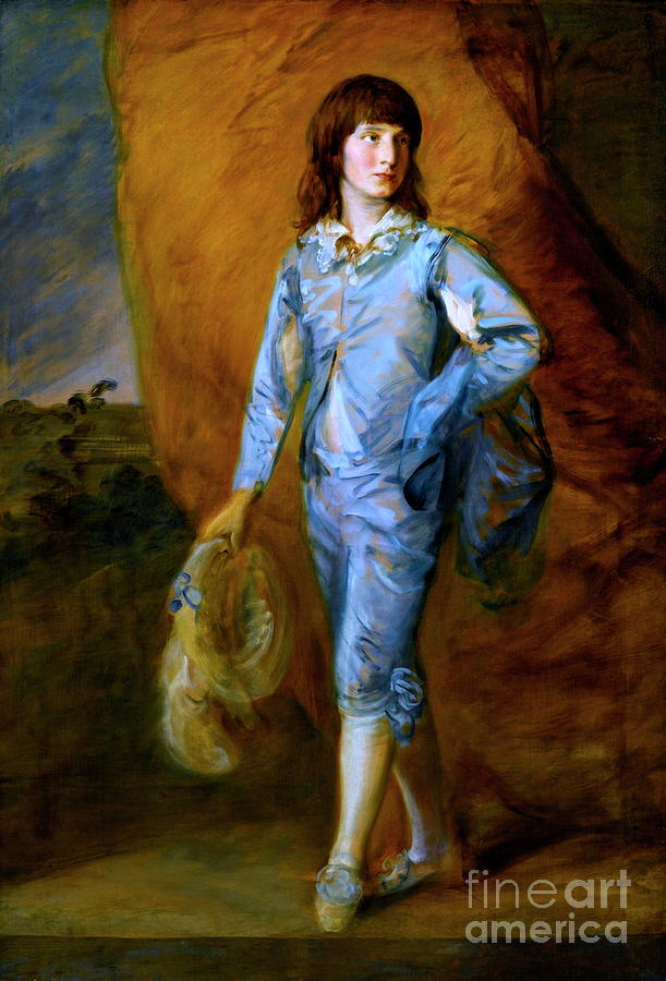 The Blue Page #3 Painting by Thomas Gainsborough
