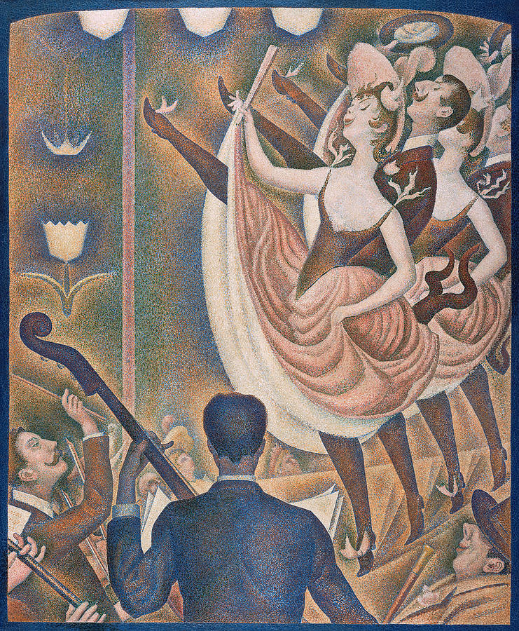 Georges Pierre Seurat Painting - The Can-Can #3 by Georges Seurat