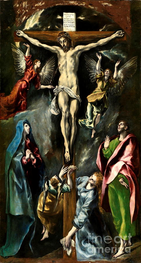The Crucifixion #3 Painting by El Greco